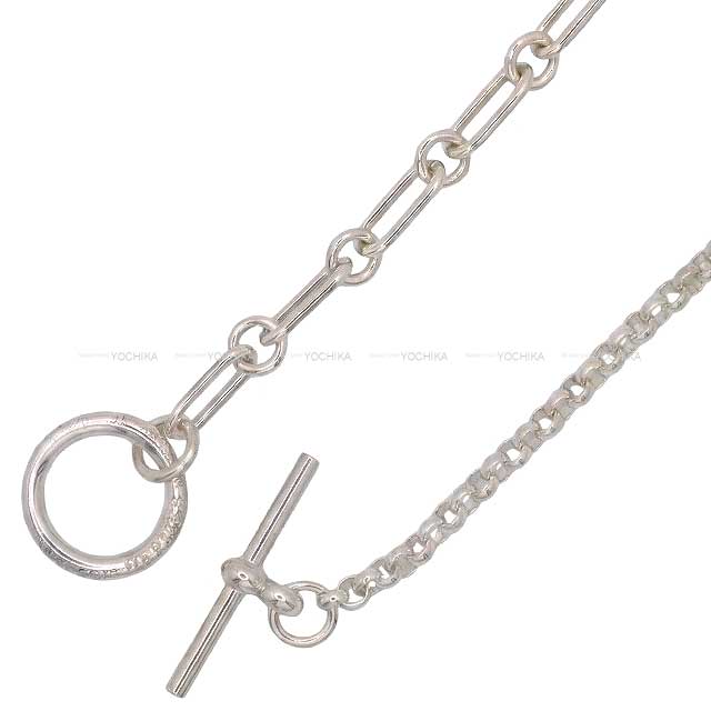 HERMES エルメス ネックレス シェーヌダンクル パンク MM #LG シルバー