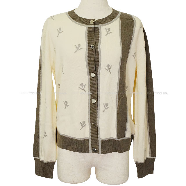 2023年秋冬 HERMES エルメス カーディガン エトリエ 刺繍 セリエボタン