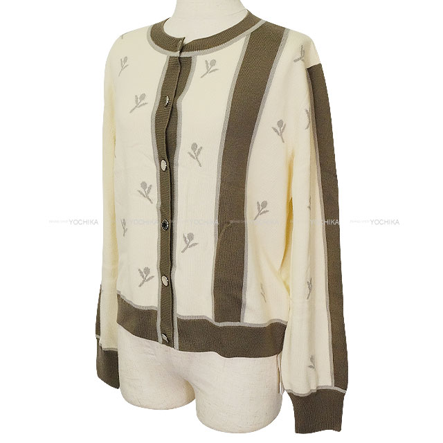 2023年秋冬 HERMES エルメス カーディガン エトリエ 刺繍 セリエボタン