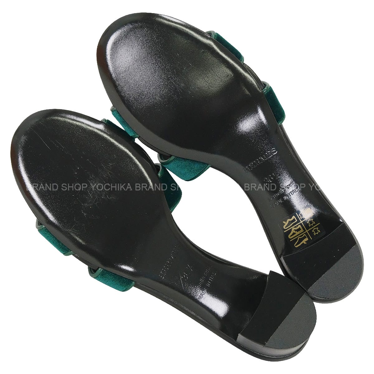 エルメス　オアジス　サンダル　保存袋付き　36.5黒　ブラック HERMES エルメス サンダル オアジス ヴェールフォンセ/黒 (ブラック