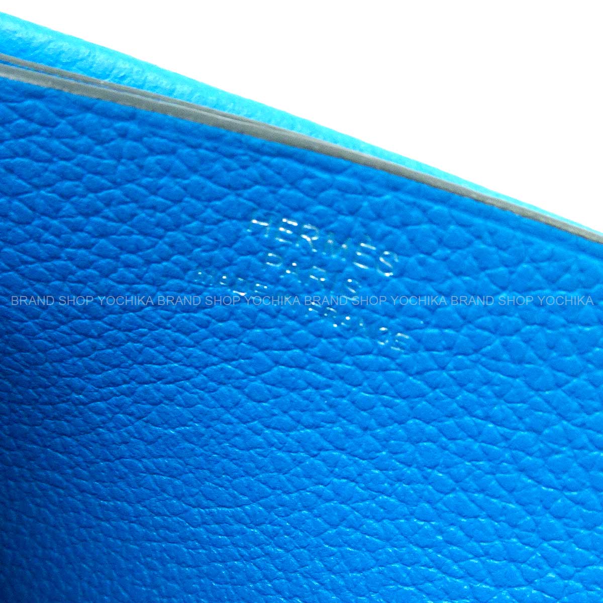 HERMES エルメス カードケース Hセリエ ブルーザンジバル エバーカラー