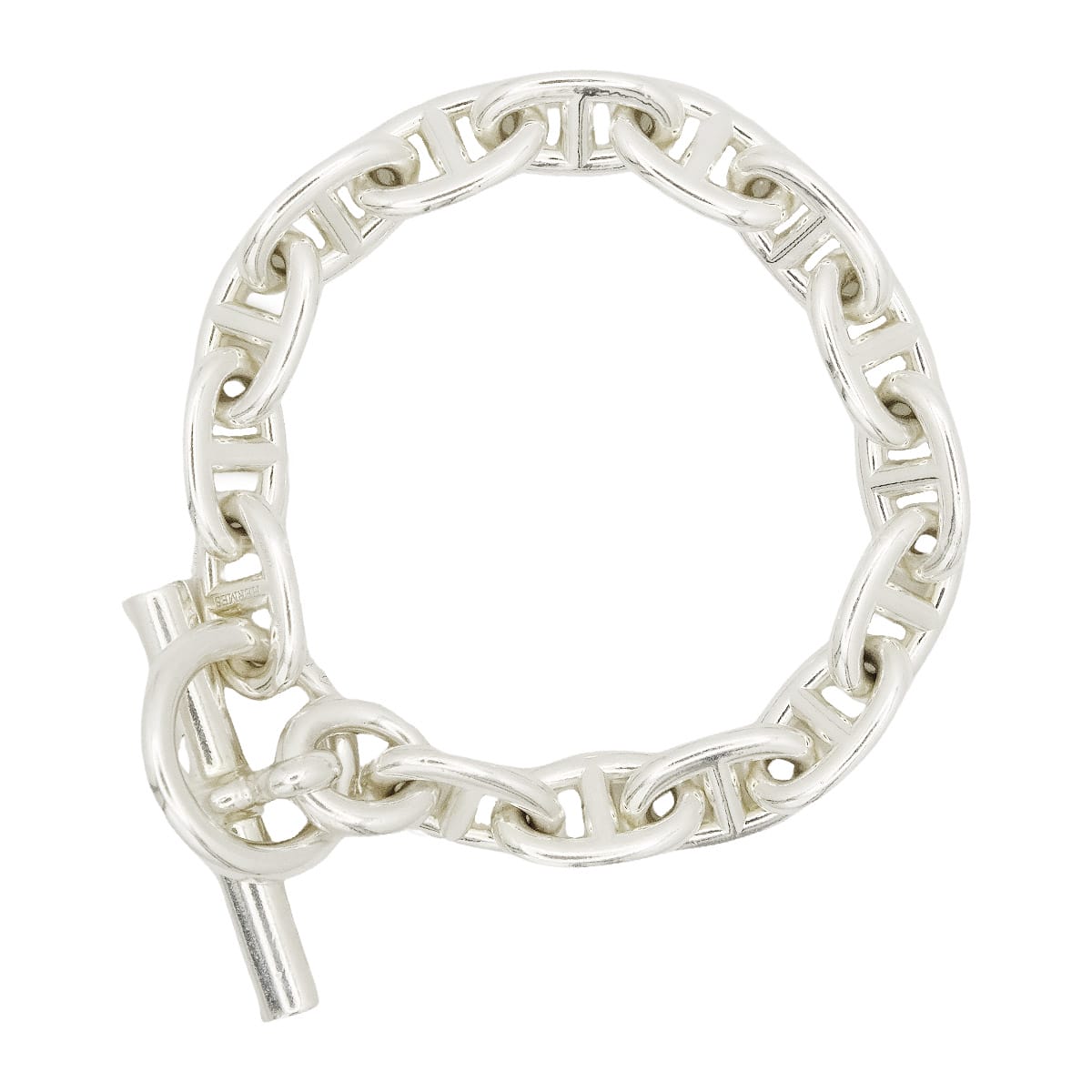 渋谷並木橋店】HERMES エルメス ブレスレット シェーヌダンクル MM 15