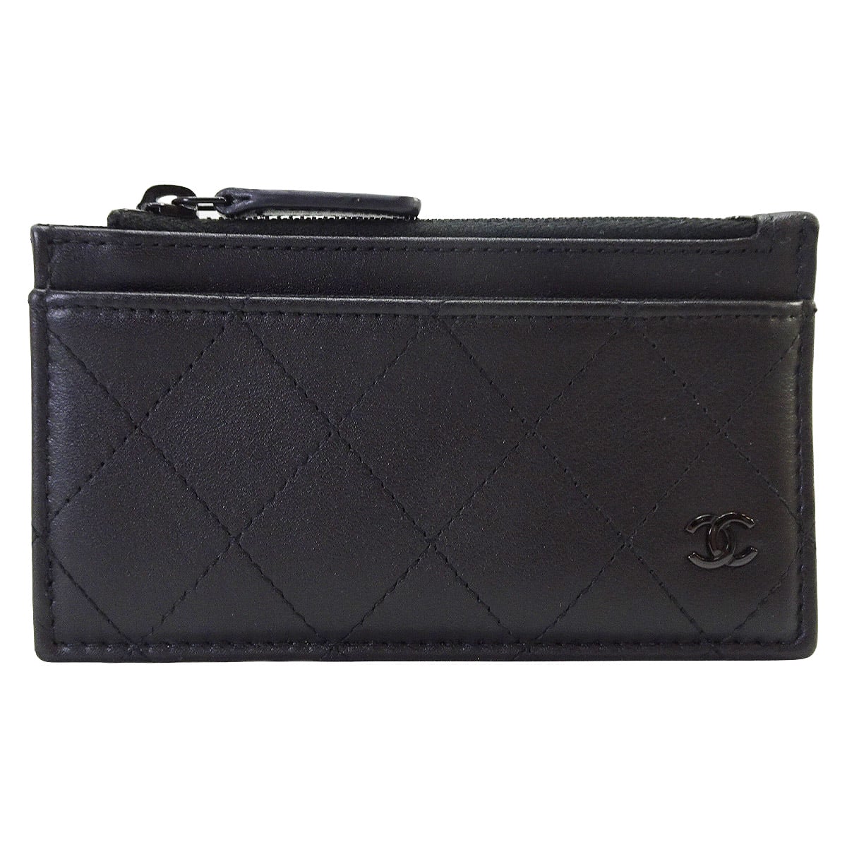 CHANEL シャネル カードケース フラグメントケース ココマーク 黒