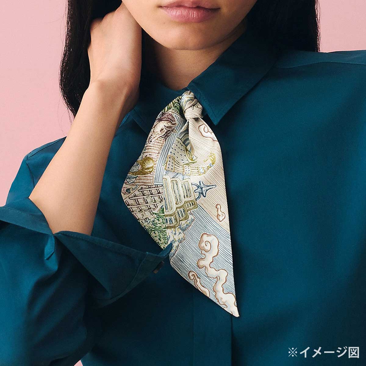 HERMES エルメス スカーフ ツイリー シティー オブ ライト ブルー