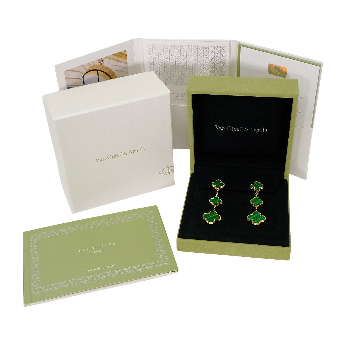 【商談中】Van Cleef ＆ Arpels ヴァンクリーフ&アーペル　K18YG マジックアルハンブラ ピアス　新品同様　正規品　VCAR Van Cleef & Arpels ヴァンクリーフ＆アーペル ピアス マジック