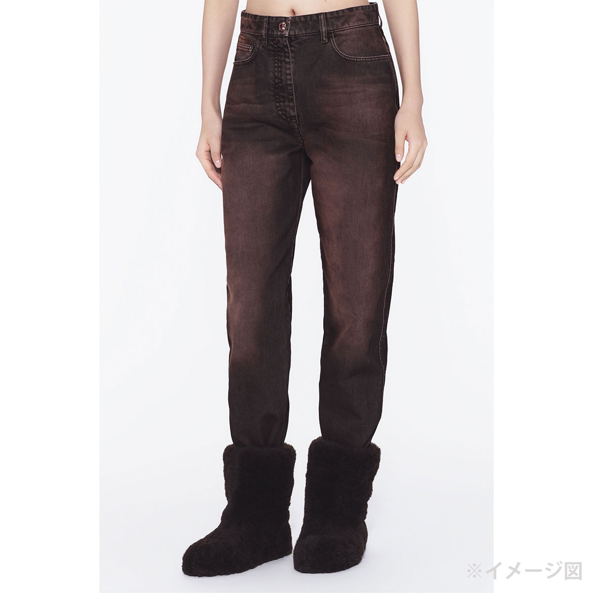シャネル ココボタン 08P コットン デニムパンツ 36 カーキ CHANEL シャネル デニムパンツ ジーンズ ビジューボタン ココマーク