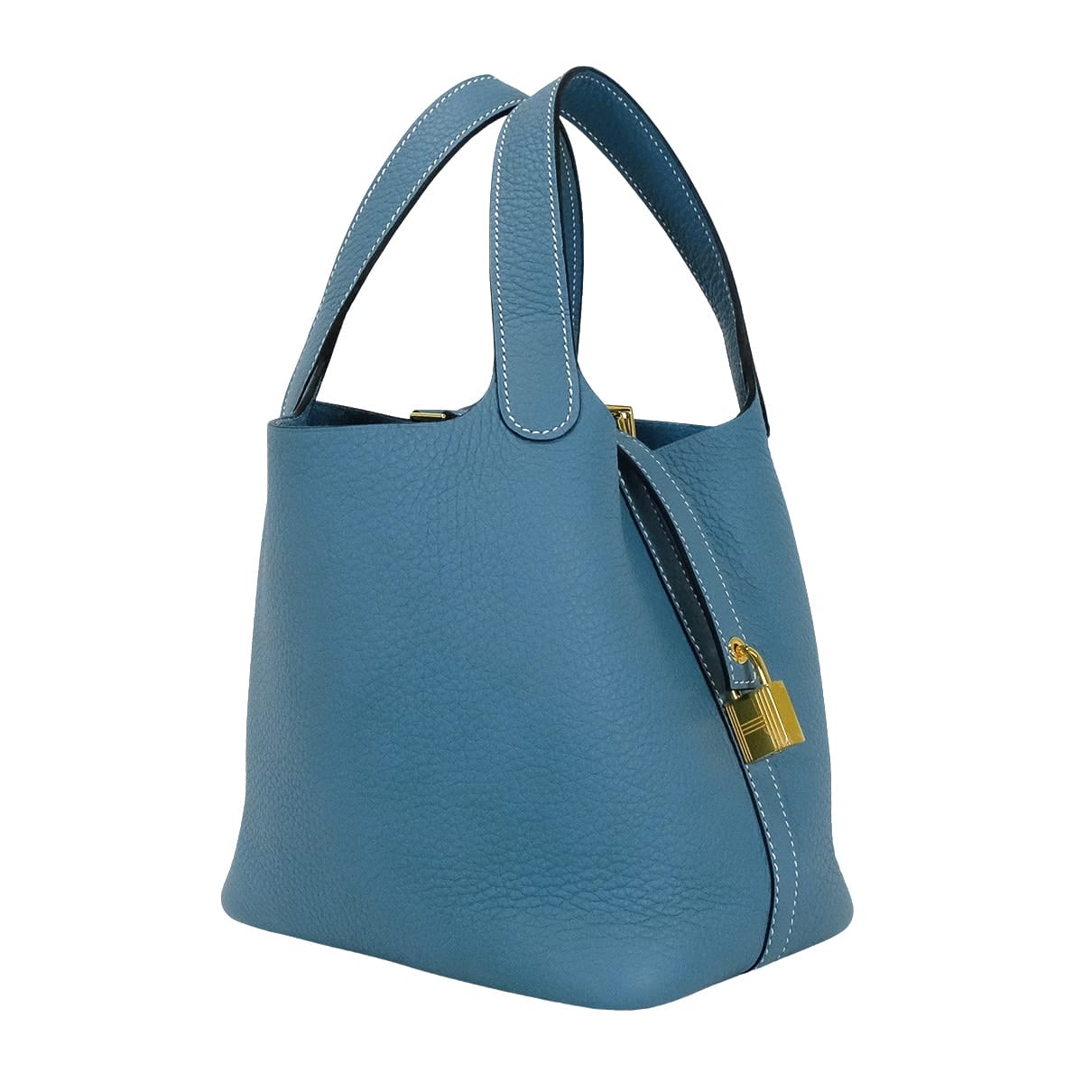 HERMES エルメス ハンドバッグ ピコタンロック 18 PM ニューブルー