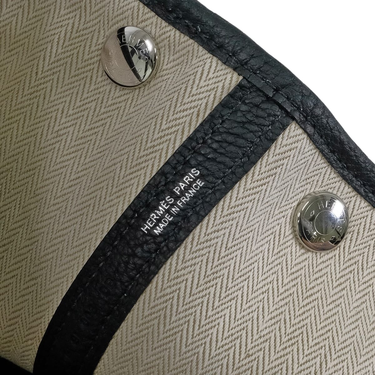 HERMES エルメス トートバッグ ガーデンパーティ 30 TPM 黒 (ブラック