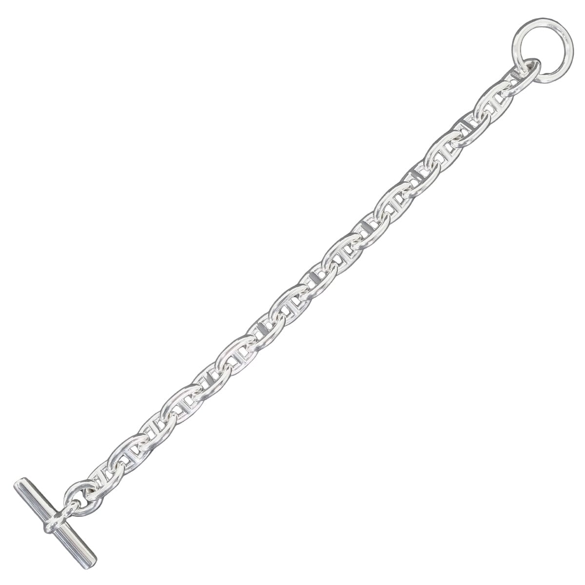 箱付き エルメス シェーヌダンクルPM 17コマ シルバー925 ブレスレット HERMES エルメス ブレスレット シェーヌダンクル MM 17コマ シルバー