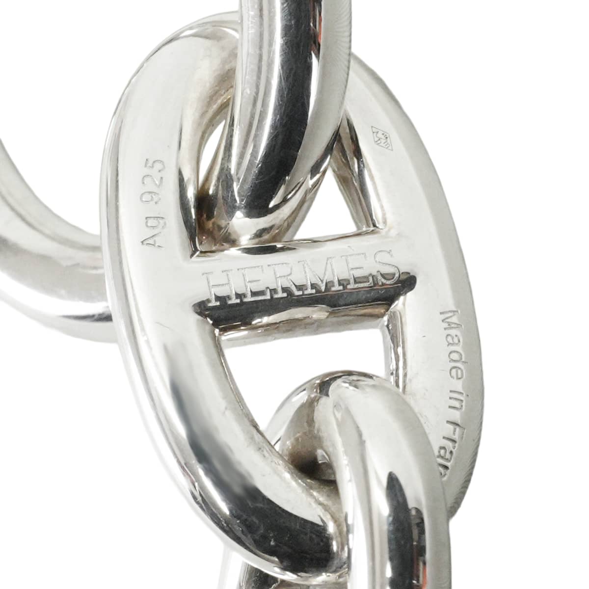HERMES エルメス ブレスレット シェーヌダンクル TGM 12コマ シルバー