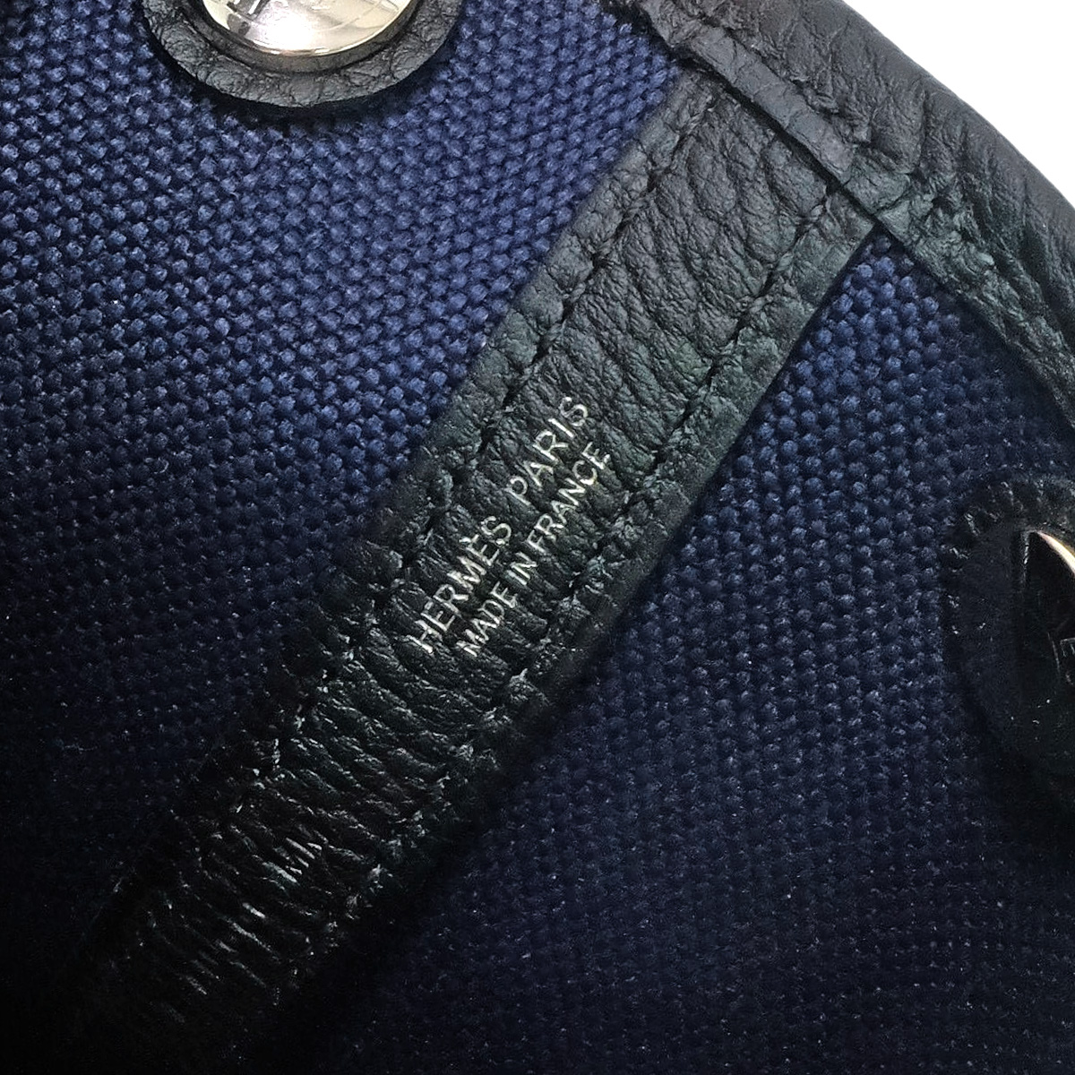 HERMES エルメス トートバッグ ガーデンパーティ 30 TPM ブルーマリン