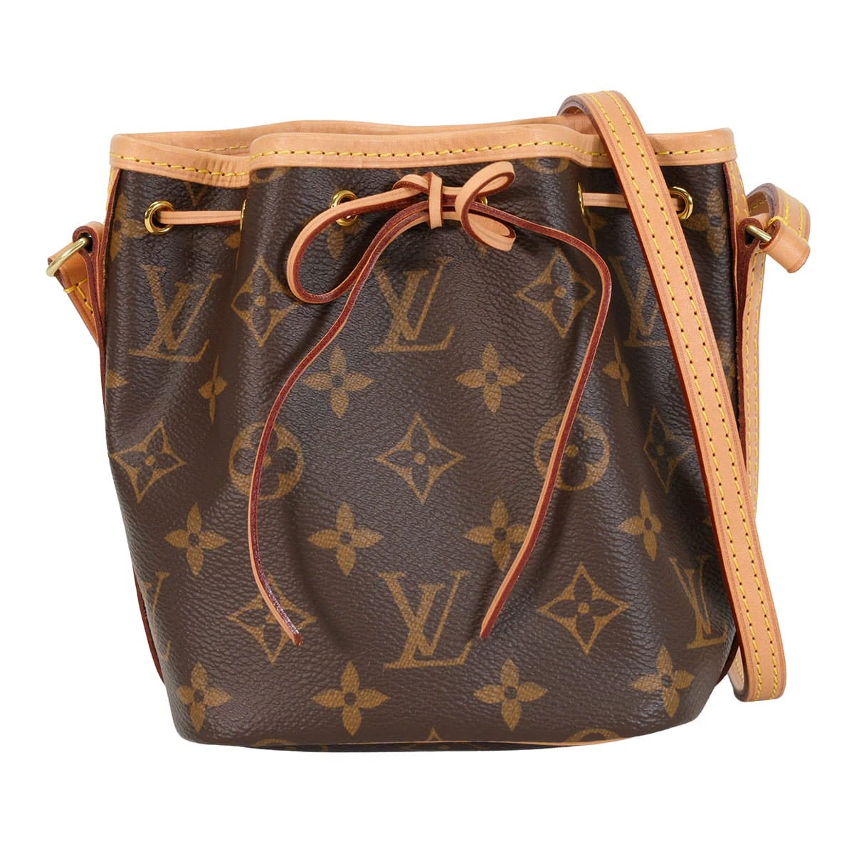 【ノエ】Louis Vuitton ボストンバッグ ダークブラウン LOUIS VUITTON ルイ・ヴィトン ショルダーバッグ ナノ ノエ ブラウン