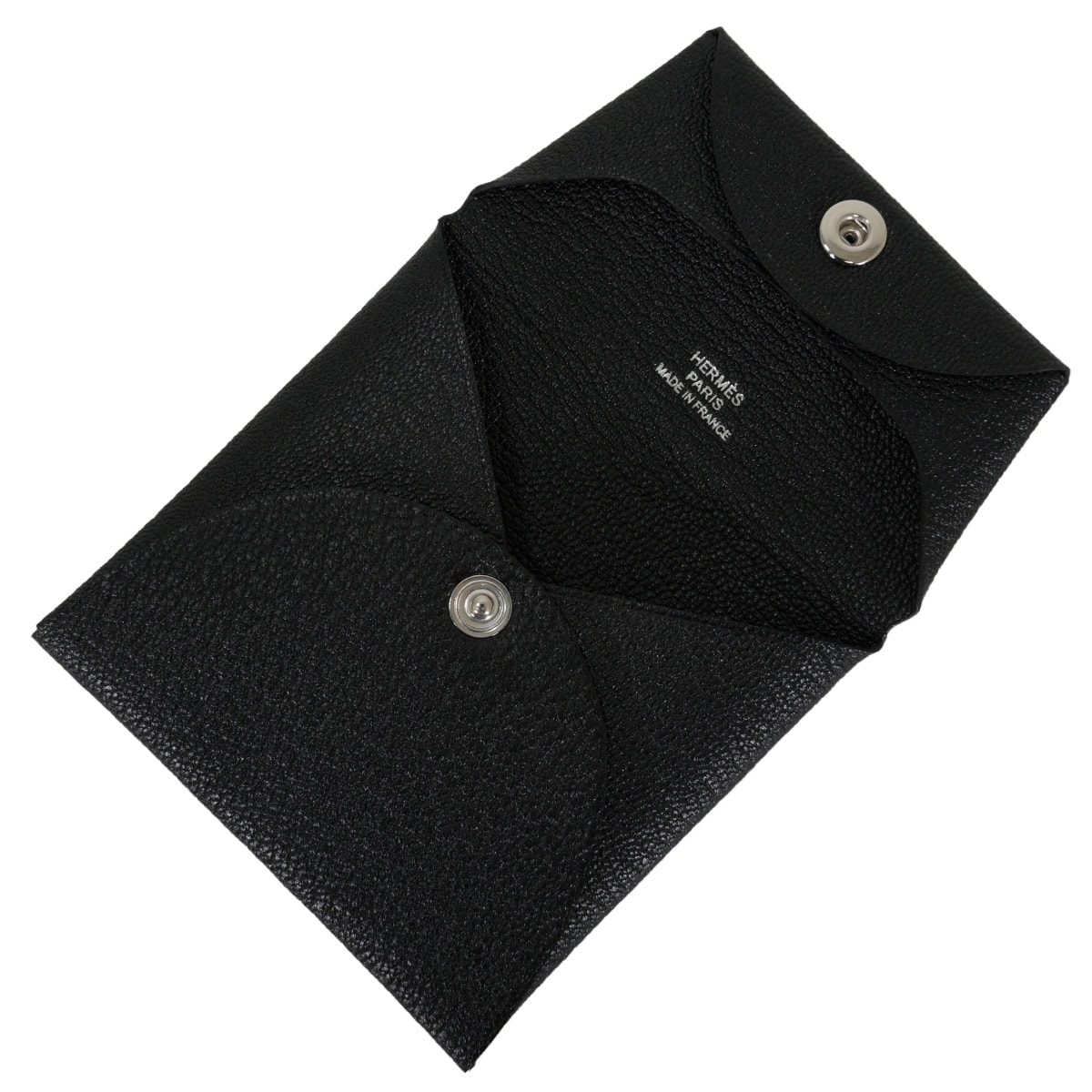 HERMES エルメス コインケース バスティア 黒 (ブラック) シェーブル