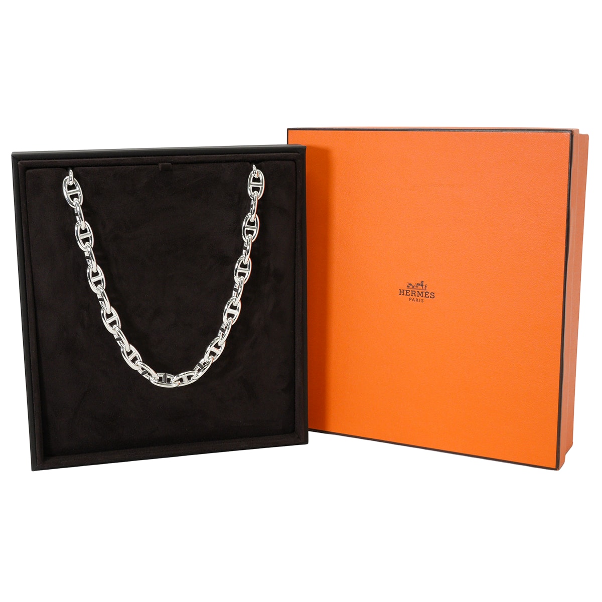 HERMES エルメス ネックレス シェーヌダンクル GM 29コマ シルバー
