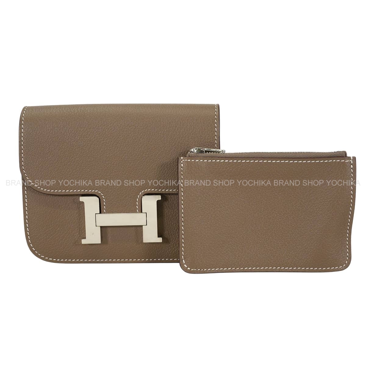 HERMES エルメス 二つ折り財布 コンスタンス スリム エトープ