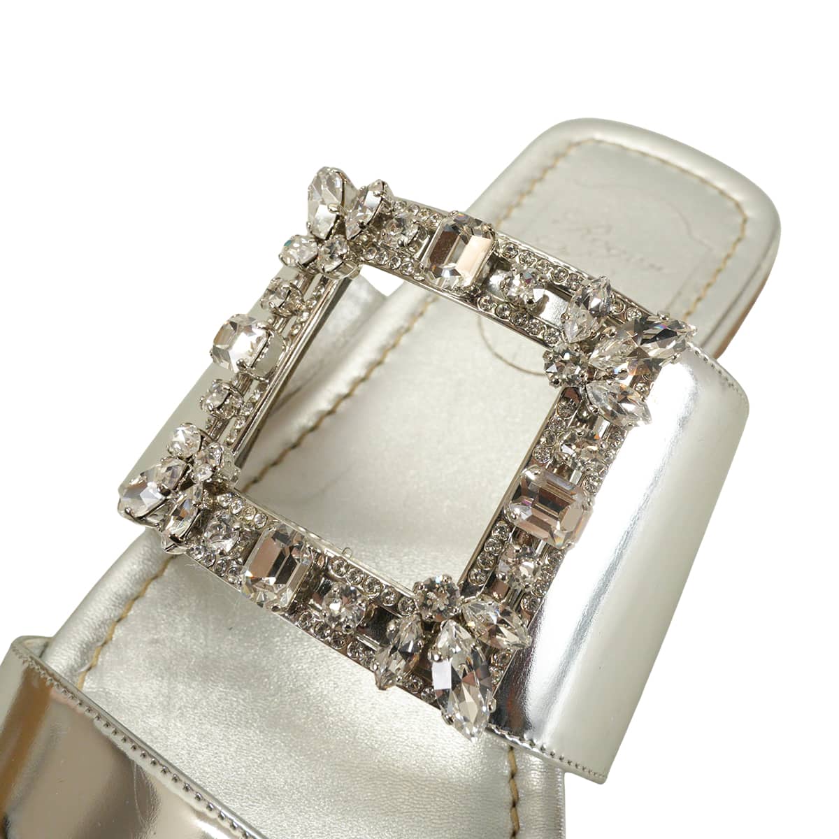 新品! ロジェヴィヴィエ アイコンシルバーバックル スリングバック24㎝ 渋谷並木橋店】ROGER VIVIER ロジェ ヴィヴィエ サンダル バックル