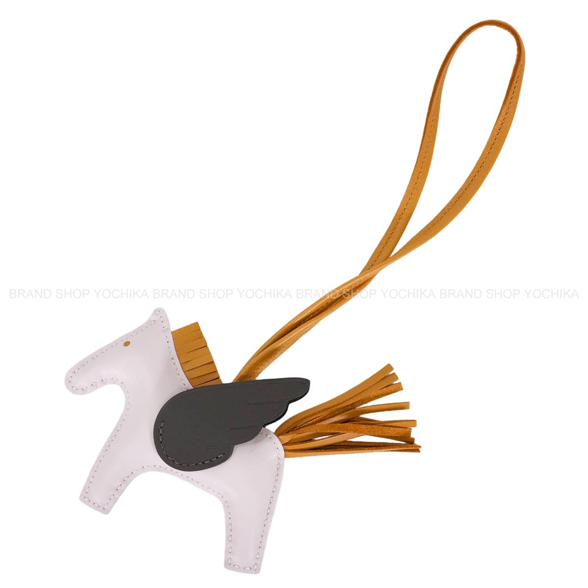 HERMES エルメス バッグチャーム ロデオ ペガサス PM モーヴペール