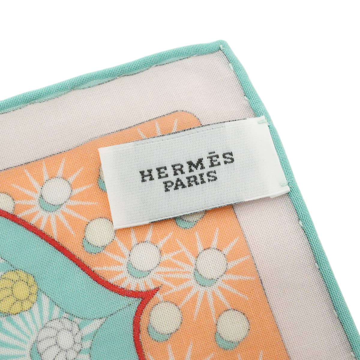 【未使用】HERMES ハンカチーフ HERMES ハンカチーフ エルメス エレクトリック 白 (ホワイト)/シエル