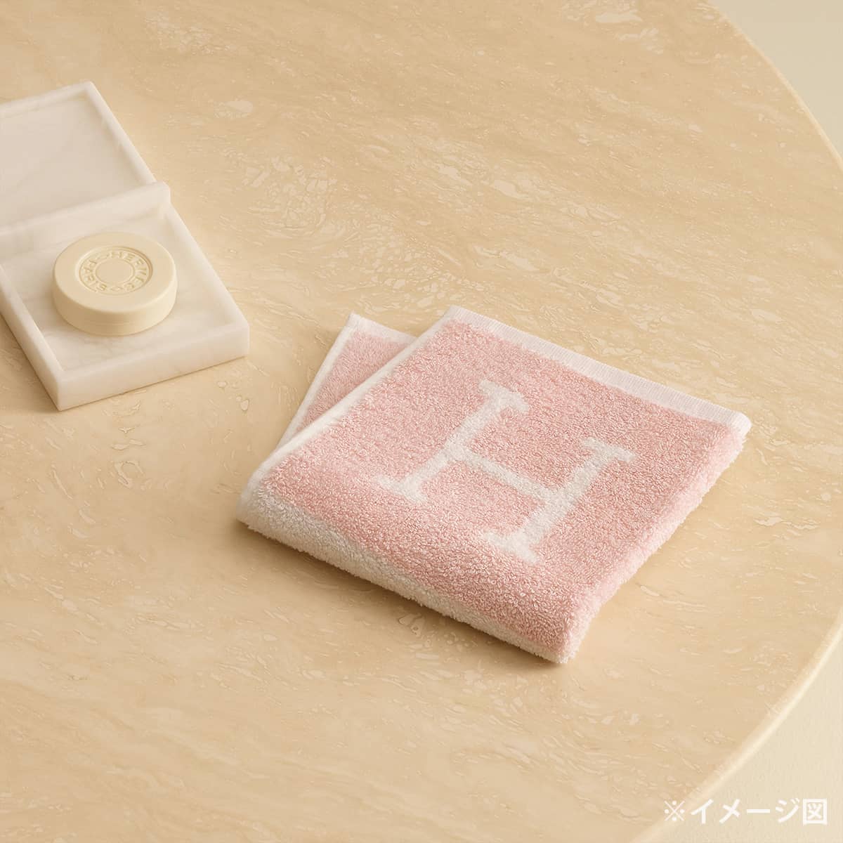 HERMES カレタオル（アヴァロン） ローズ・リラ HERMES エルメス タオル カレタオル アヴァロン ハンドタオル ローズ