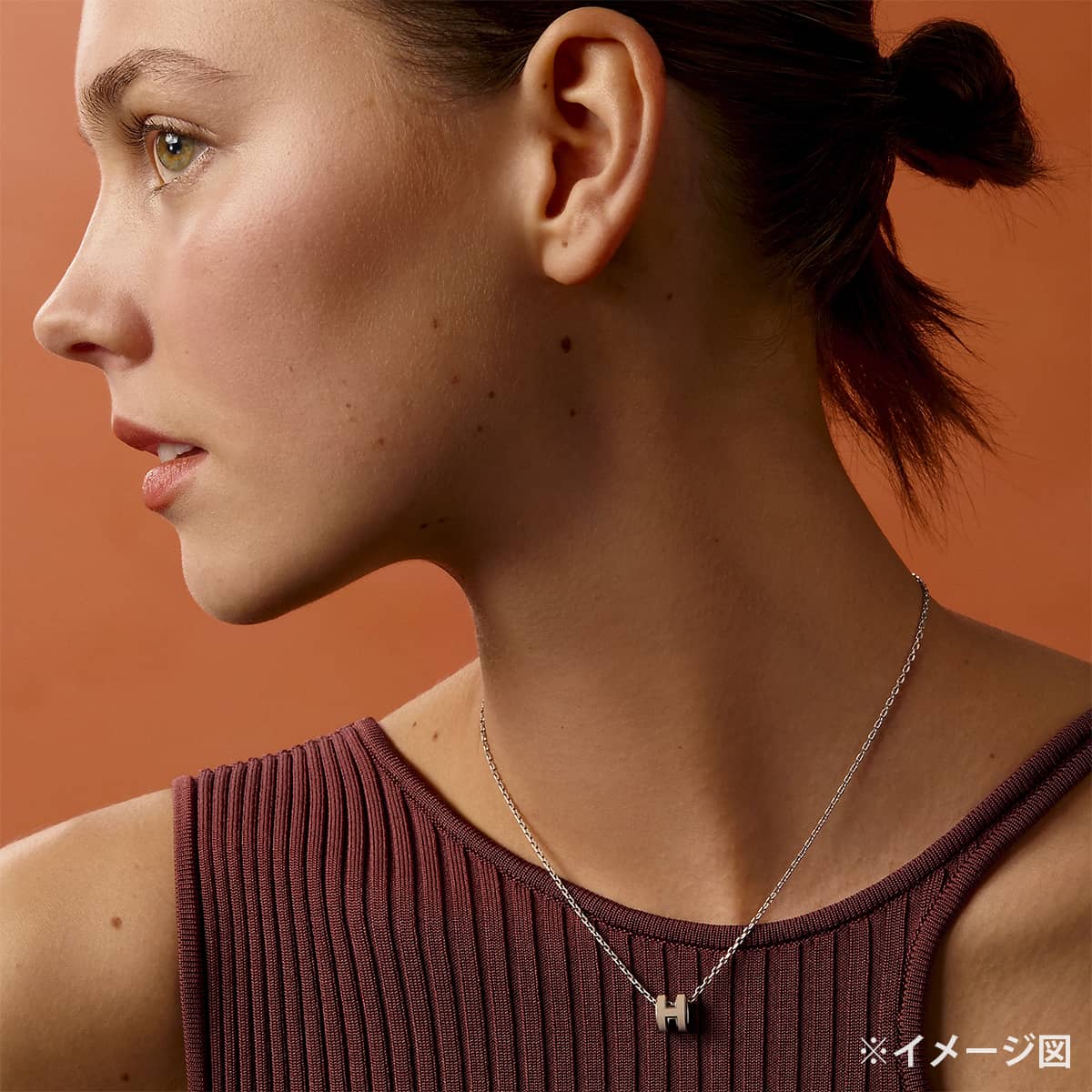 HERMES エルメス ネックレス ミニ ポップアッシュ マロングラッセ