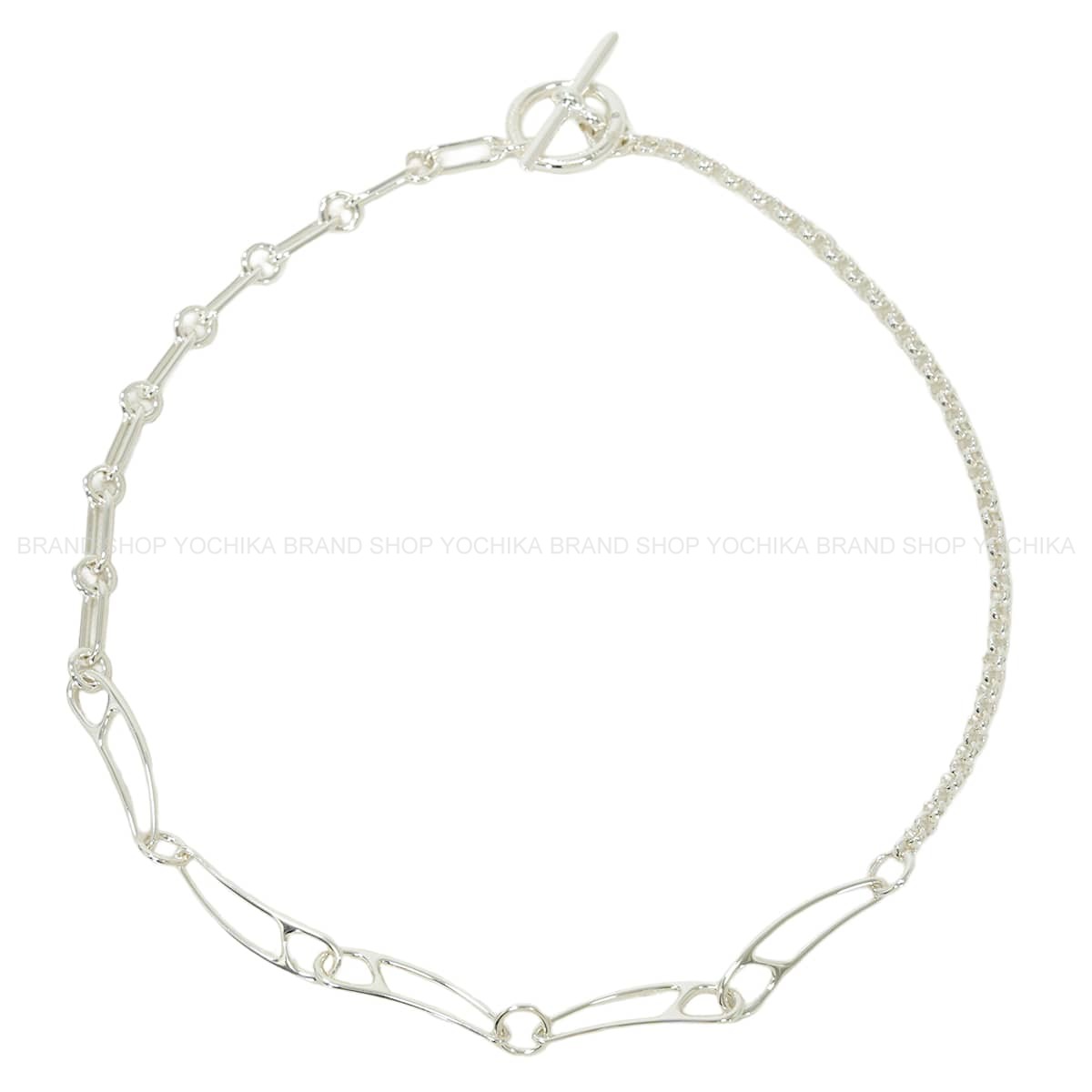 HERMES エルメス ネックレス シェーヌダンクル パンク MM #LG シルバー