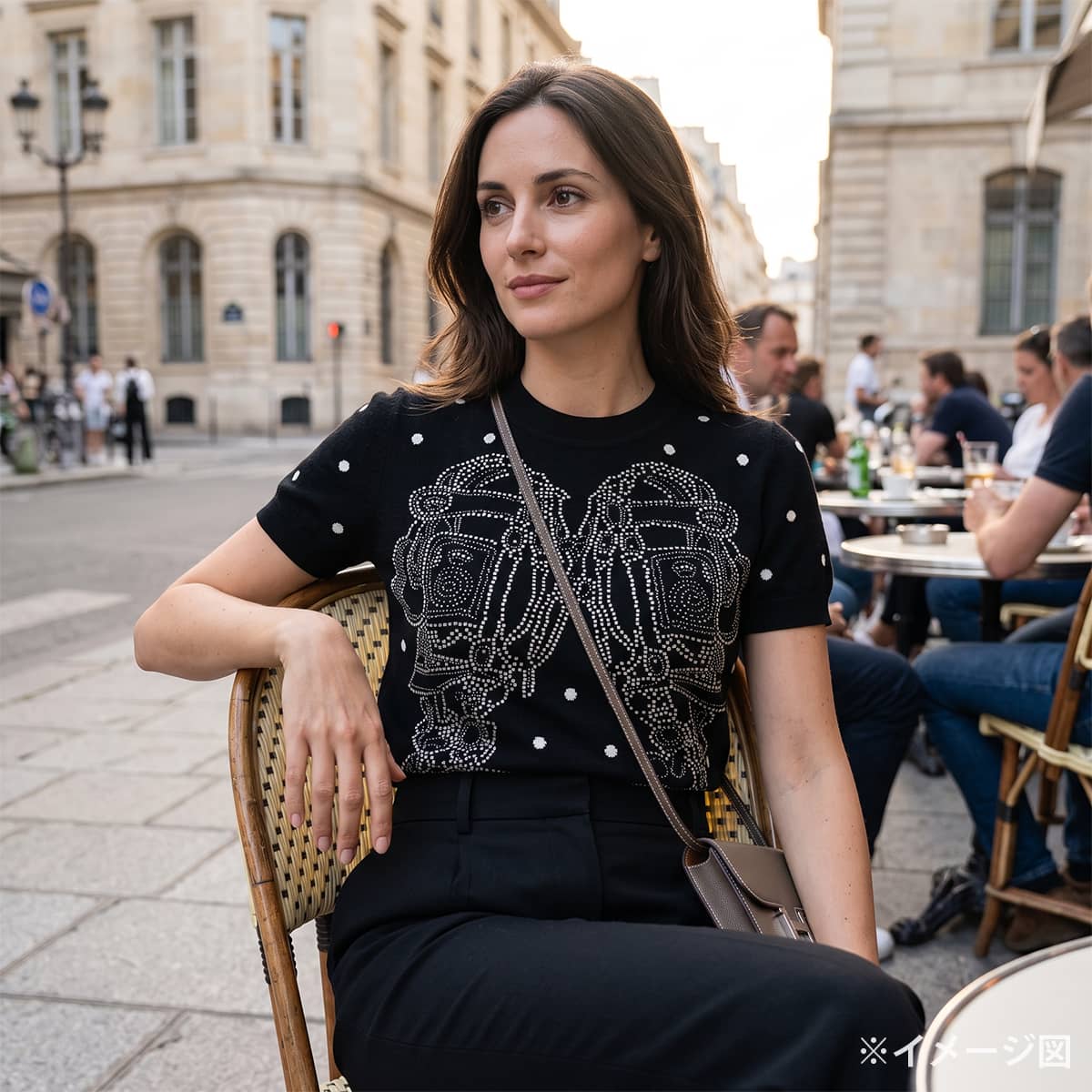 渋谷並木橋店】HERMES エルメス ニット 半袖 ブリッドドゥガラ 黒 渋谷並木橋店】HERMES エルメス ニット 半袖 ブリッドドゥガラ 黒