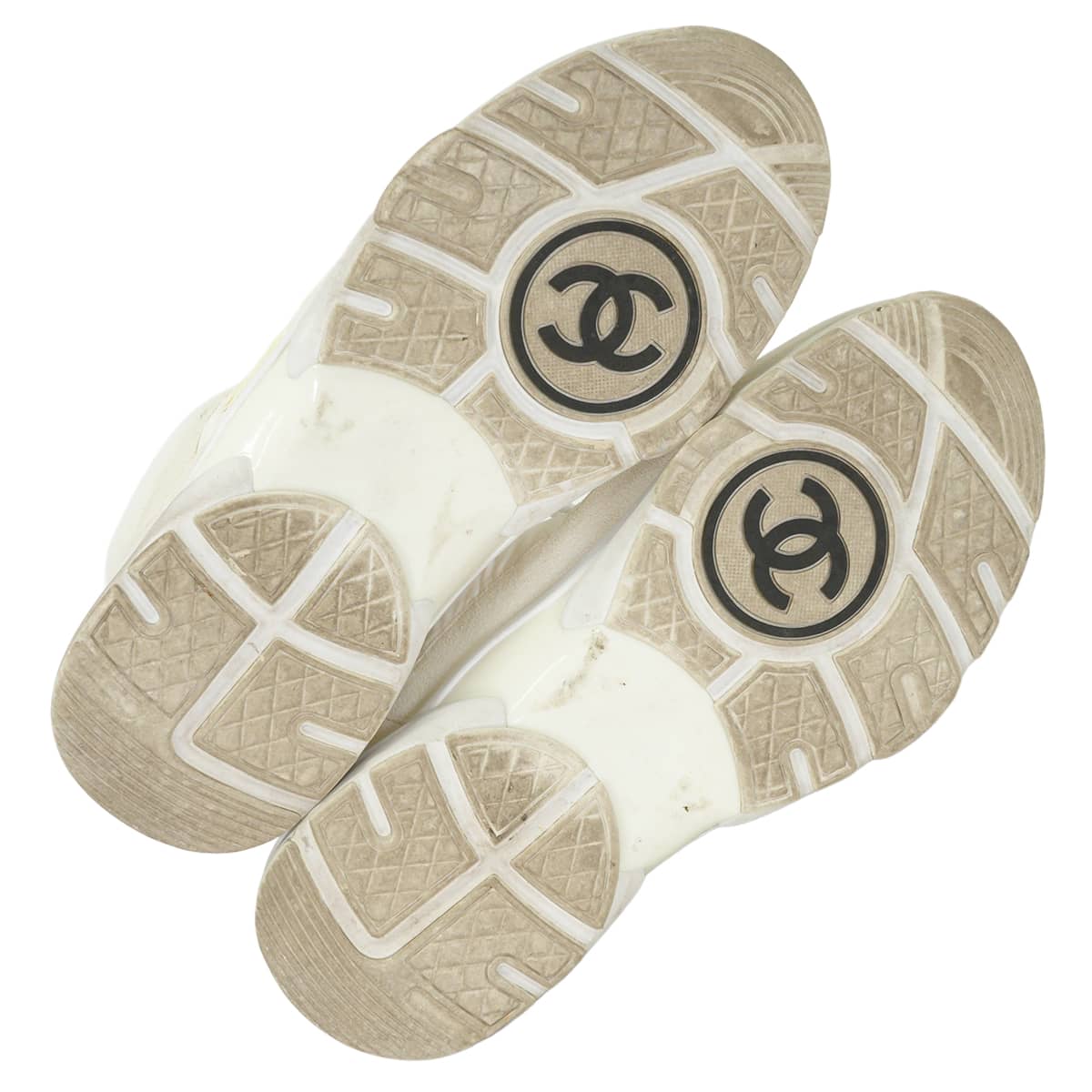 CHANEL シャネル 靴 スニーカー CC ロゴ ココマーク 白 (ホワイト