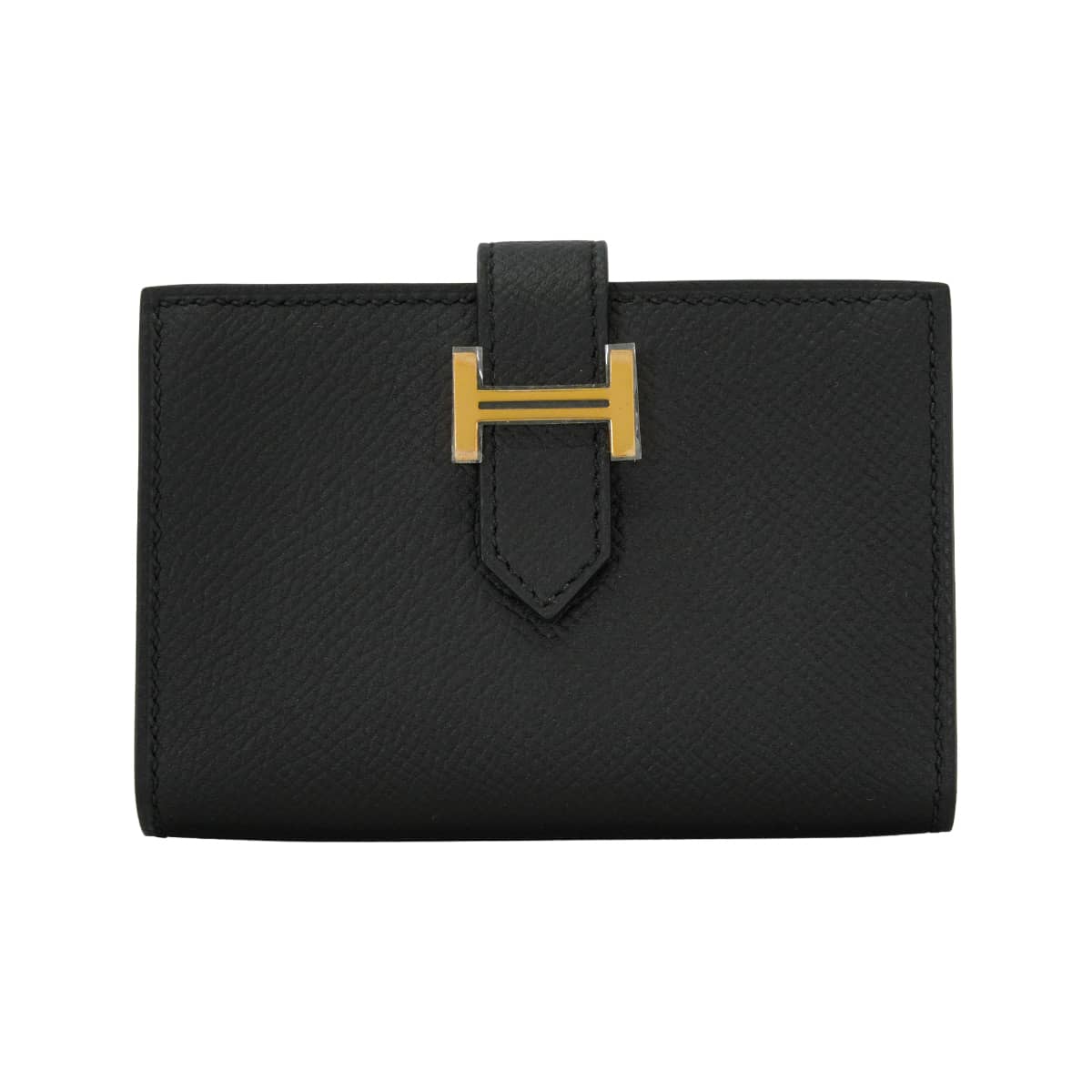 HERMES エルメス カードケース ベアン カードケース 黒 (ブラック
