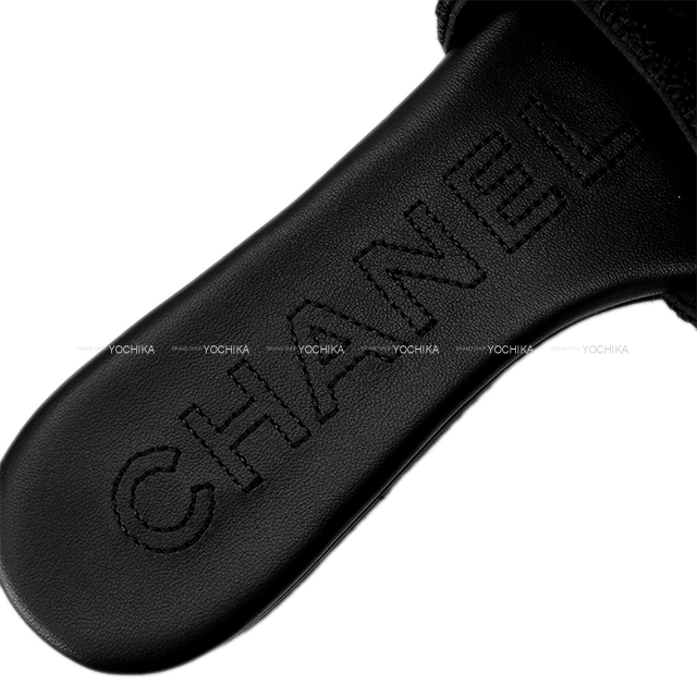 2024年春夏 CHANEL シャネル ミュール ココビーチ 黒 (ブラック