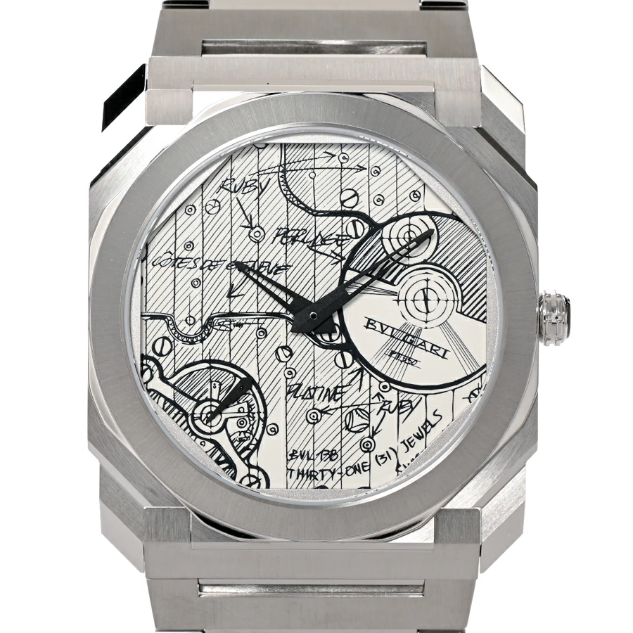 エルメス 腕時計 ケリーウォッチ ミニ 16mm クロシェット付き シルバー/黒 (ブラック) ボックスカーフ/ステンレススチール KE4.110 新品