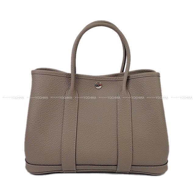 HERMES エルメス ハンドバッグ ガーデンパーティ 30 TPM グリアスファルト ヴァッシュカントリー 新品