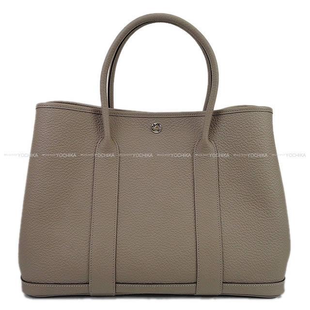 HERMES エルメス ハンドバッグ ガーデンパーティ 36 PM グリアスファルト ヴァッシュカントリー 新品