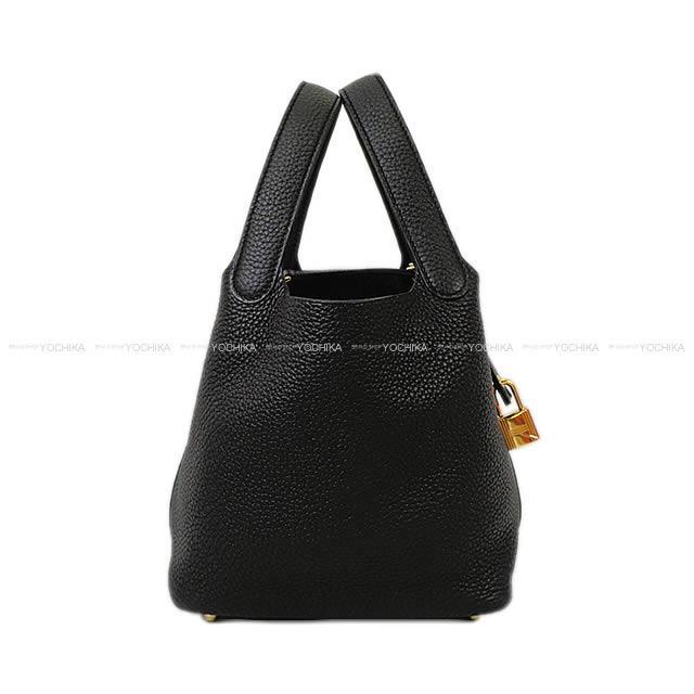 HERMES エルメス ハンドバッグ ピコタンロック 18 PM 黒(ブラック) トリヨン ゴールド金具 新品