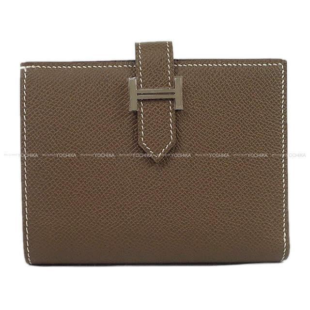 HERMES エルメス 財布 ベアン コンパクト 黒(ブラック) エプソン ローズゴールド金具 新品