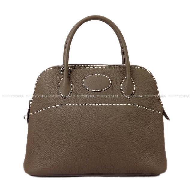 HERMES エルメス ハンドバッグ ボリード31 エトープ (エトゥープ) トリヨン シルバー金具 新品同様【中古】