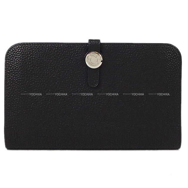 HERMES エルメス ドゴン GM 財布 黒(ブラック) トゴ シルバー金具 新品未使用