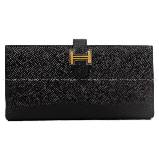 HERMES エルメス 長財布 ベアンスフレ 黒(ブラック) エプソン ゴールド金具 C刻印 新品